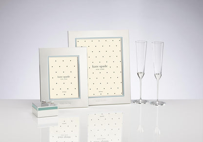 Kate Spade New York Take the Cake Knife and Server 2-Piece Dessert Serving Set, Silver-plate and Turquoise