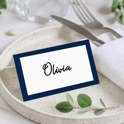 Gold Foil Place Cards for Table Setting, Printable Tent Cards for Food Buffet, Name Card for Wedding Banquet, Bridal Shower, Baby Shower, Birthday Party Decorations (25 Pack)-07
