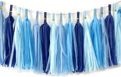 Tissue Paper Tassels Paper Tassel Garland Banner Table Decor Party Tassels Banner Wedding Birthday Baby Shower Nursey Party Decorations Supplies (20, Rose Gold+Pink+Rose Red+Lt-Pink)