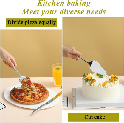 Evanda Wedding Cake Knife and Server Set, Cake Cutte Pie Server for Everyday, Wedding and Birthdays, Dishwasher Safe