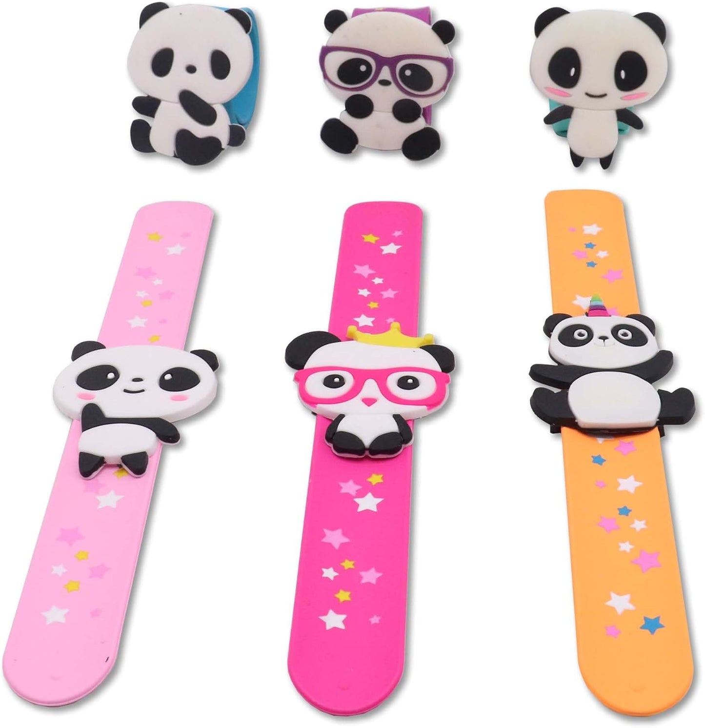 Cat Slap Bracelets for party- Silicone Wristbands Adjustable Party Favors, Classroom Prizes, Carnival Games - Birthday Gifts for Adults(6Pack)-LOCHSOEL