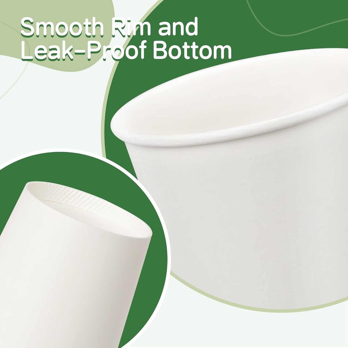 Coffee Cups 16 oz 200 Pack, Disposable Paper Cups for Hot Beverage Drinking, White Hot Cups Suitable for Party, Picnic, Travel, and Events