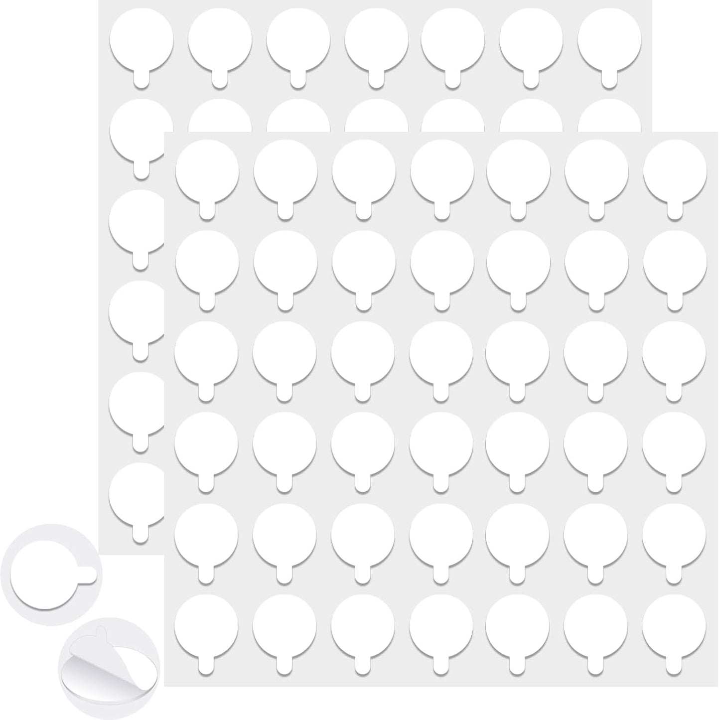 Double Sided Tape for Wall Hanging, 0.79" Sticky Tack Dots Strong Mounting Putty, Stickers Easy to Peel for Crafts, Poster, Balloons Decoration, 252 PCS Removable Tape