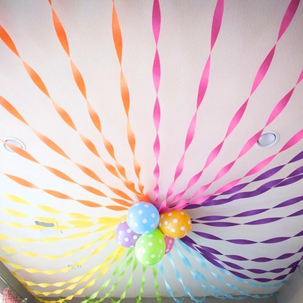 Unique Industries Crepe Paper Streamer, 81ft, Pastel Pink