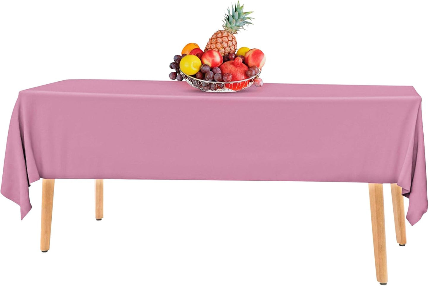 14 Pack Black 54 x 108 in. Rectangle Disposable Plastic Tablecloths - Smooth Decorative Covers for Parties, Weddings
