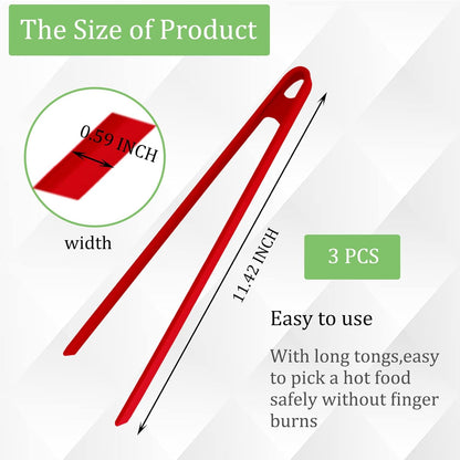 8PCS Silicone Mini Tongs, 5Inch Hand Shape Food Tongs, Colourful Small Kids Tongs for Serving Food, Ice Cube, fruits, Sugar, Barbecue by Sunenlyst (Palm sharp)