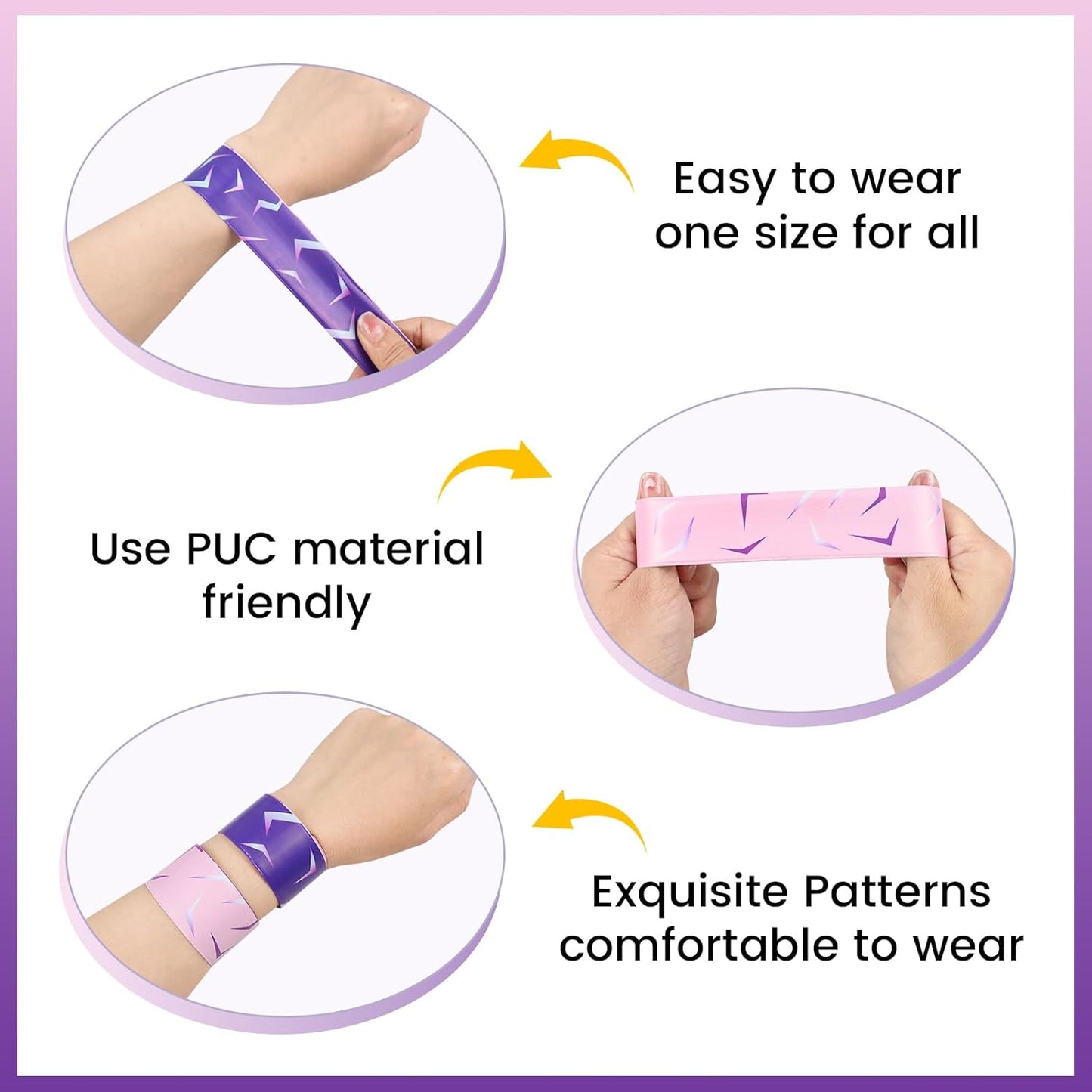 KPOP Hunter Slap Bracelets, 20 Pcs Demon Wristbands for K-Pop Fans, Fashionable Slap Bracelets for Party Favors, Gifts & Daily Wear