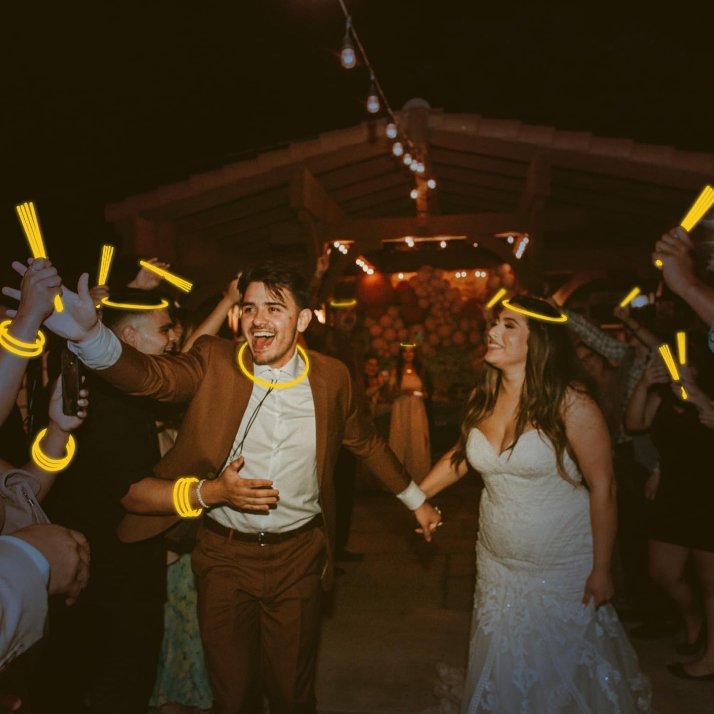 300 PCS Glow Sticks Bulk Glow Bracelet and Necklaces with 150PCS Connectors 8" Glowsticks Light Up Neon Party Favors for July 4th Halloween Wedding Birthday Hawii Carnival(RedBlueWhite)