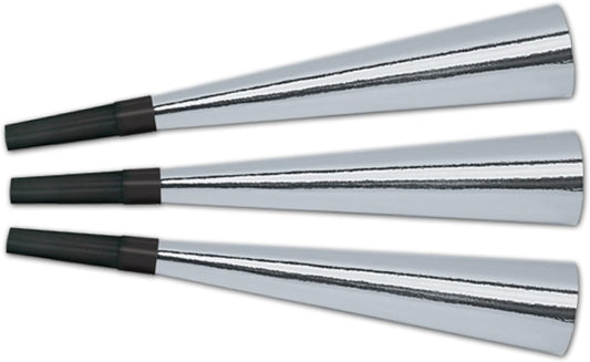 Pkgd Foil Horns (Silver) (15/Pkg)