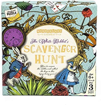 The White Rabbit's Scavenger Hunt by Professor Puzzle. - Alice in Wonderland Themed Treasure Hunt for The Whole Family.