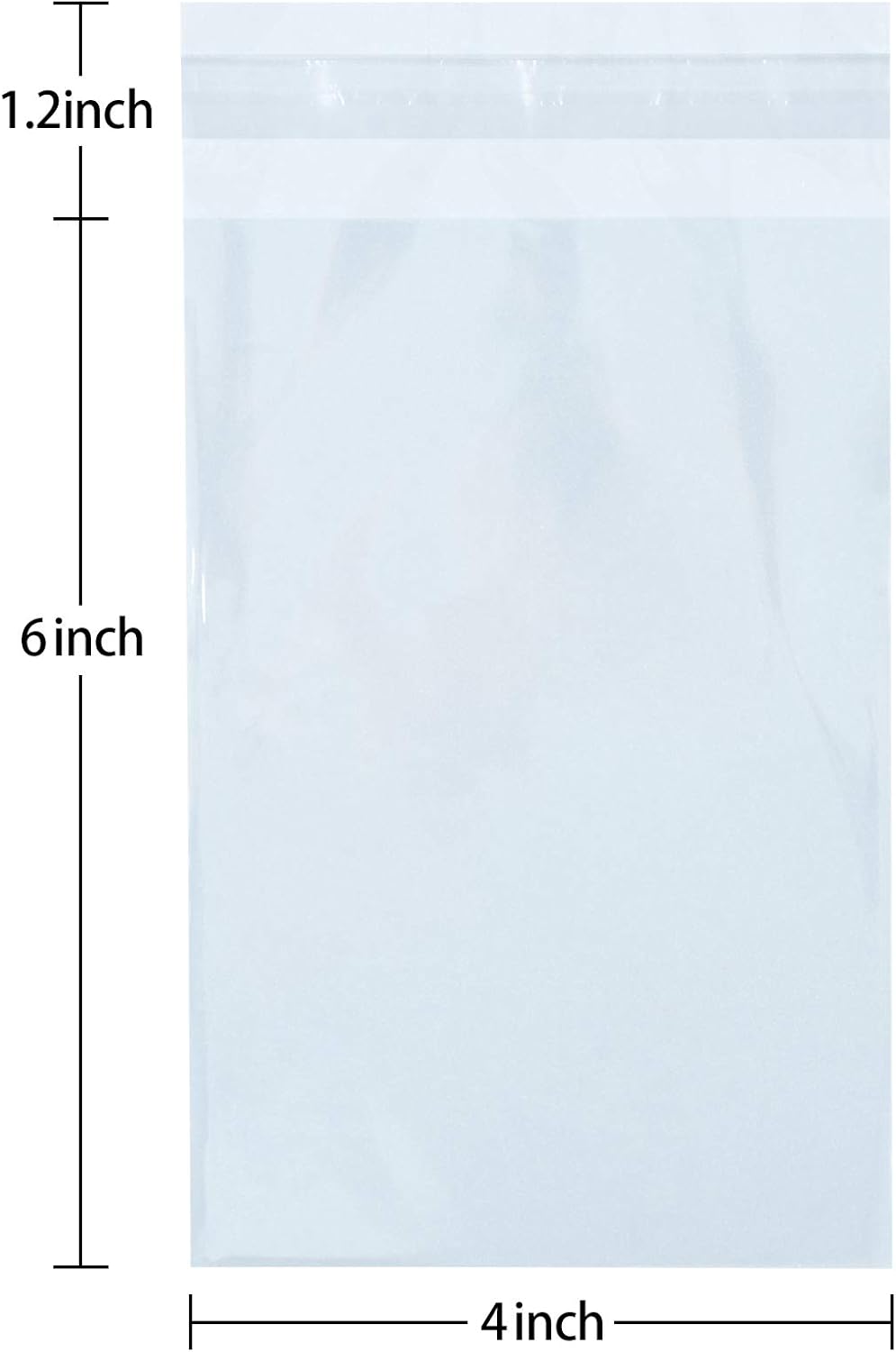 350 Pcs 4x6" Clear Cookie Treat Bags, Self-Sealing Resealable Cellophane Dessert Wrapper - Perfect for Gift Giving & Party Favors