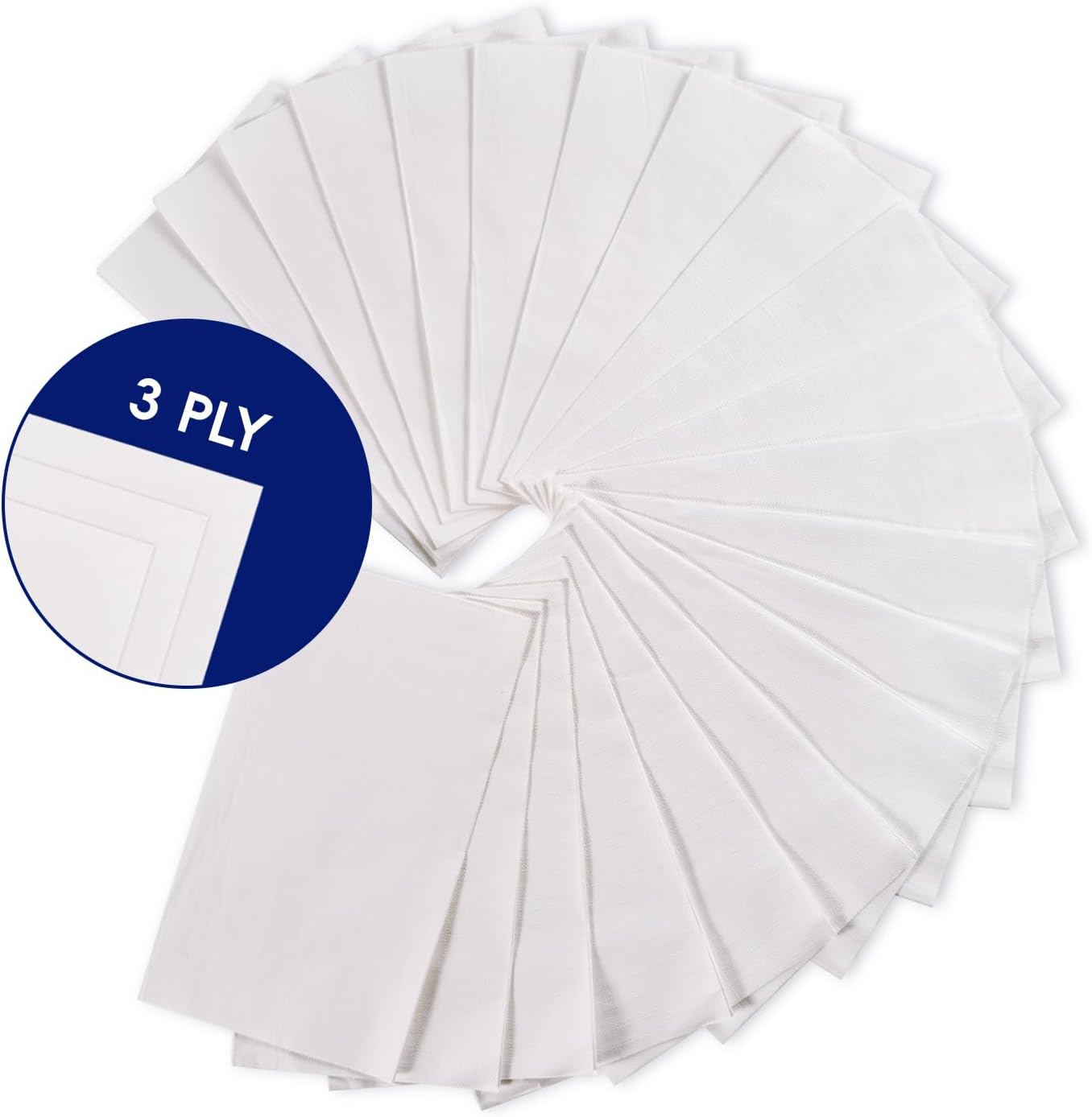 200 Pack Paper Napkins Disposable Guest Towels, Premium Quality 3-ply Dinner Napkins Soft, Absorbent Paper Hand Towels for Party or Wedding