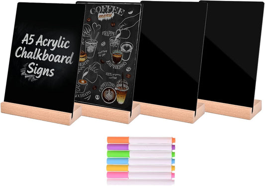 40 Pack Food Labels for Party Buffet - Mini Chalkboard Signs - Food Tags for Party Buffet - Catering Supplies Buffet Display, 3x4 Inches, Easy to Write and Wipe