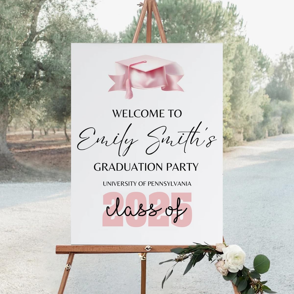 Graduation Party Welcome Sign, Photo Graduation Poster, Graduation Decorations, Grad Party Sign, Grad Welcome Sign, Graduation gift for best friend, Graduation gift for daughter, sister, brother - 1