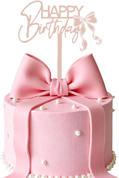 DIY Happy birthday Cake Topper Black Acrylic