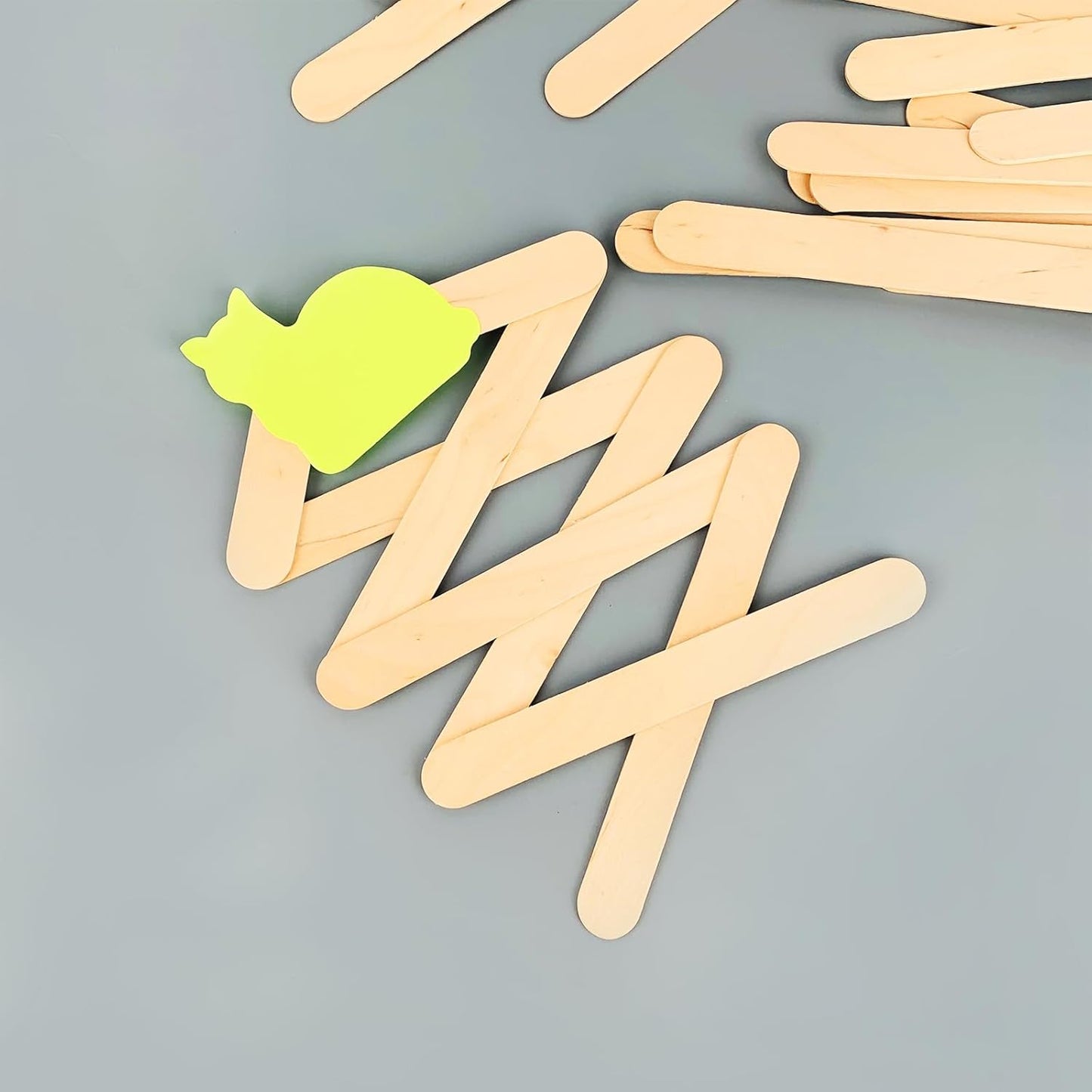 KTOJOY 100Pcs Jumbo Wooden Craft Sticks Popsicle Stick 6” Long x 3/4”Wide Treat Ice Pop for DIY Crafts，Home Art Projects, Classroom Supplies