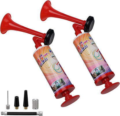 Noise Makers Prank Kit, Set of 2 Mini Air Horns, Loud Sound Non-Toxic Party Horns for Children, Fun Birthday Party Favors and Goodie Bag Fillers for Kids (Mini handheld air horn 2pcs)