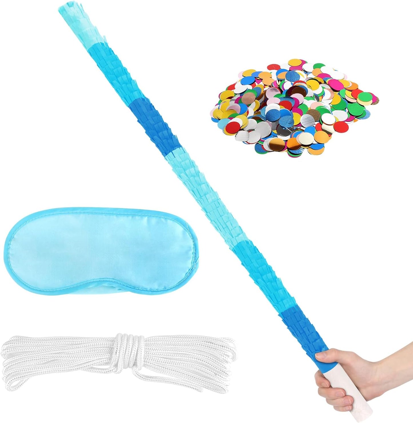 Dinosaur Pinata - Dinosaur Decorations with a Blindfold and Bat for Boys Girls Animal Themed Birthday Party Kids Classroom Game Decorations Supplies (15.7 x 11.4 x 3.1 Inches)
