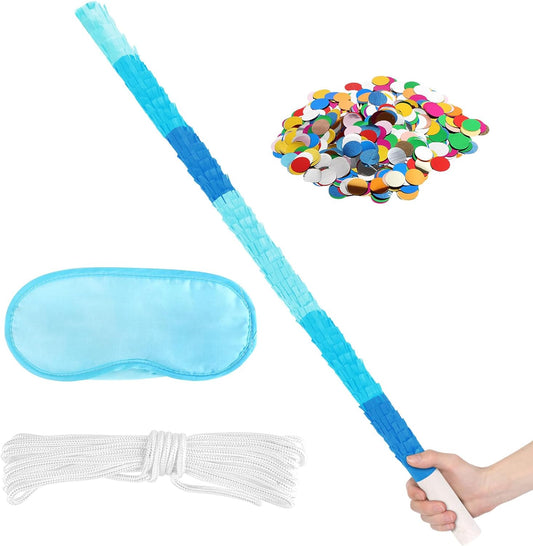 Dinosaur Pinata - Dinosaur Decorations with a Blindfold and Bat for Boys Girls Animal Themed Birthday Party Kids Classroom Game Decorations Supplies (15.7 x 11.4 x 3.1 Inches)