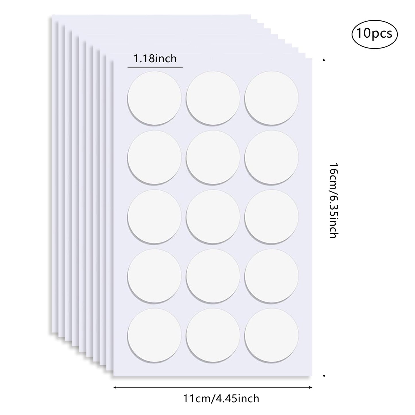 500 Pcs Double Sided Sticky Dots Clear Removable Adhesive Putty - Poster Putty, Sticky Tack, Sticky Dots for Wall Hanging, Balloons, Crafts, Festival Party Decorations (0.31" X 0.51")