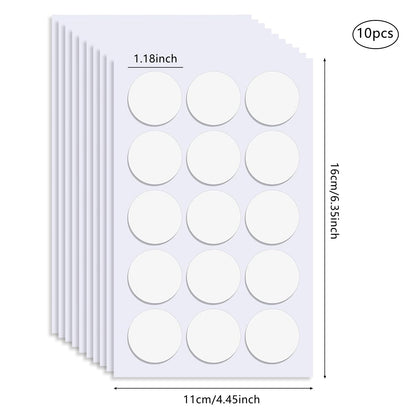500 Pcs Double Sided Sticky Dots Clear Removable Adhesive Putty - Poster Putty, Sticky Tack, Sticky Dots for Wall Hanging, Balloons, Crafts, Festival Party Decorations (0.31" X 0.51")