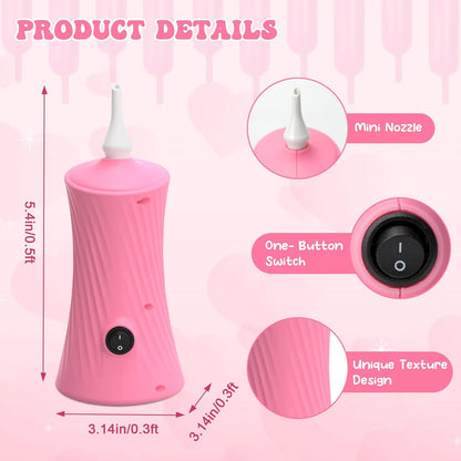 206 Balloon Pump Electric Air Pump for Long Balloon Inflator Blower for Foil Twisty Animal Balloons for Birthday Party Celebration Balloons Decorations