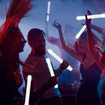Glow Foam Sticks Bulk, 24 Pcs Red Giant LED Light Up Sticks 3 Modes Flashing Glowing Baton Wands Party Supplies for Wedding, Raves,Concert,Birthday,Christmas, Halloween,Sporting Events