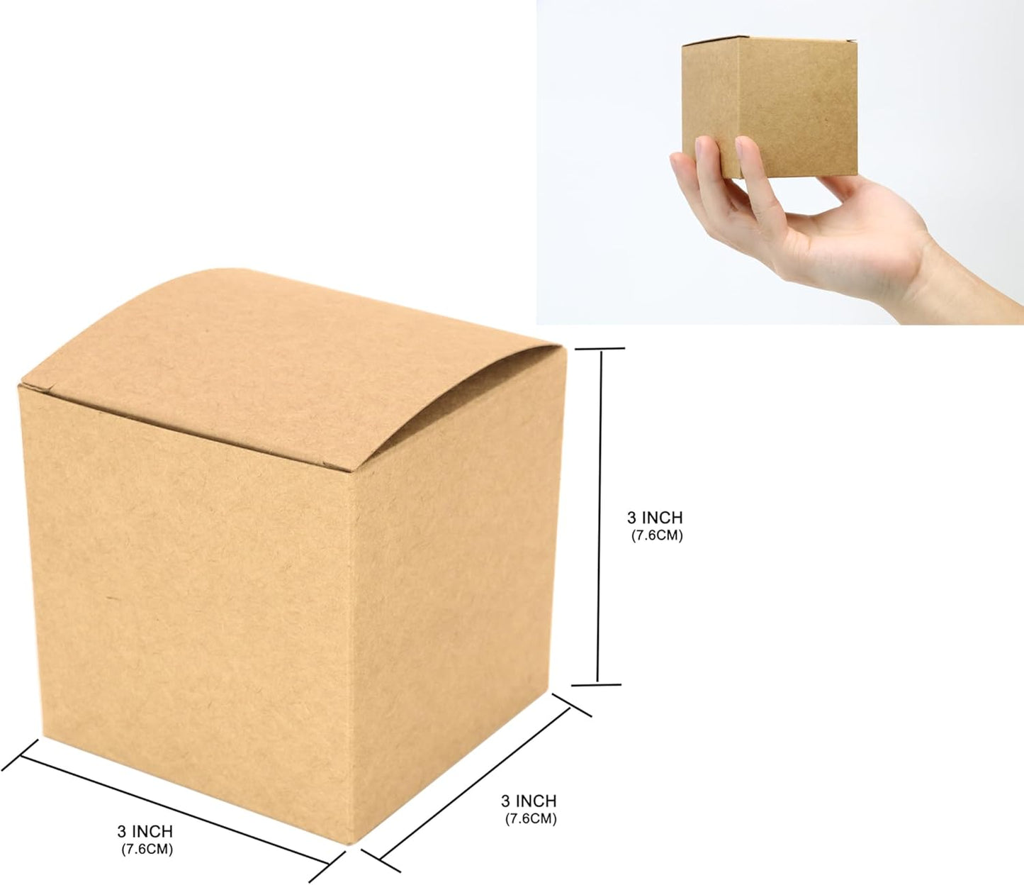 Oletx 24 Pcs Colorful Paper Gift Boxes, Small Candy Boxes Bulk, 3x3x3 inch Gift Box with Lids, Goodie Treat Boxes for Party Favors, Birthday Gifts, Wedding Gifts