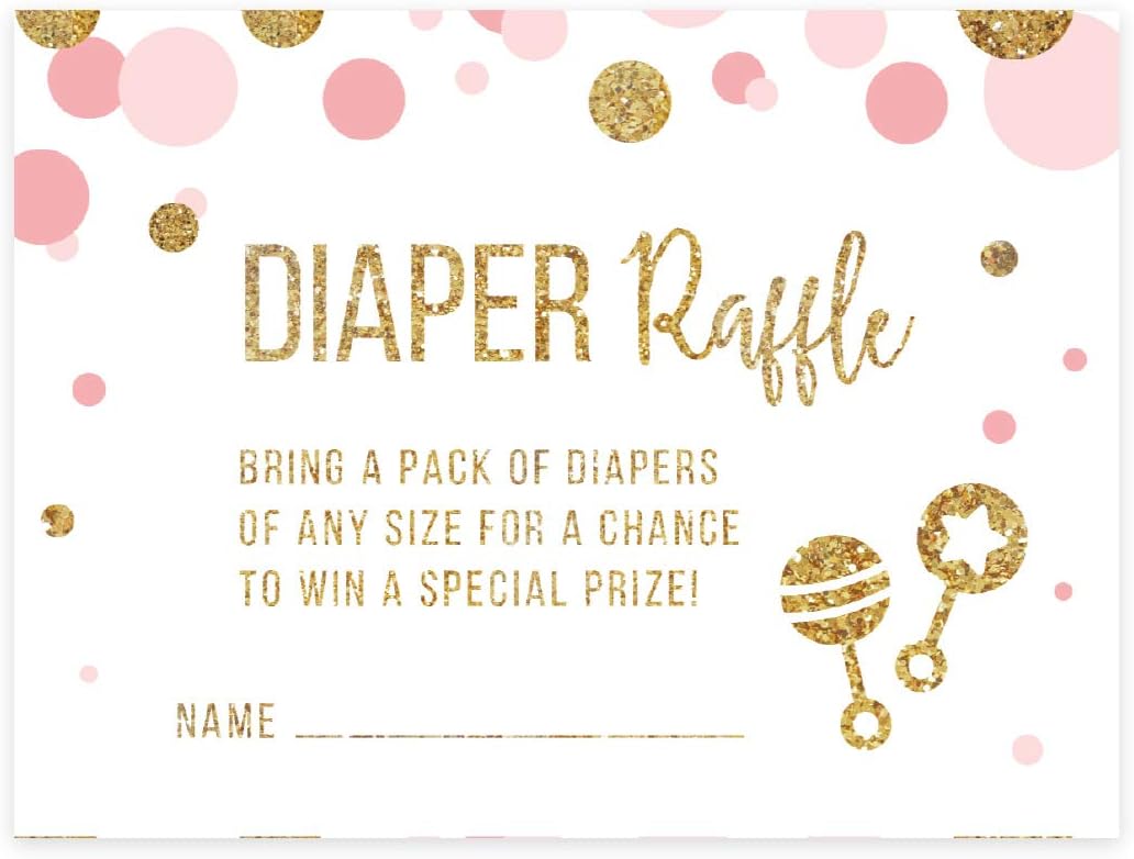 Andaz Press Blush Pink Gold Glitter Girl Baby Shower, Printable Table Tent Place Cards, 20-Pack, Seat Placement Cards Blank Place Cards For Table Settings Name Cards for Wedding, Graduation Food Cards - Colors A