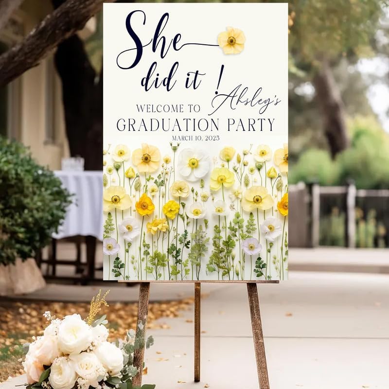 Personalized 2026 Graduation Party Welcome Sign, Minimalist Grads Decor, Class of 2026 Graduation Party Poster, Custom Graduation Party Sign, Congrats Grad Decorations Design 2