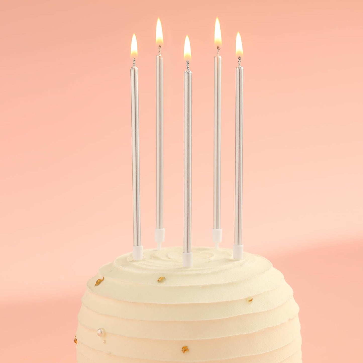 Pink Gold Long Thin Birthday Candles, Cake Candles, Birthday Parties, Wedding Decorations, Party Candles