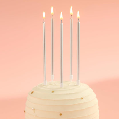 Pink Gold Long Thin Birthday Candles, Cake Candles, Birthday Parties, Wedding Decorations, Party Candles
