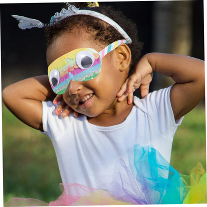 2pcs Playthings Birthday Party Favors Pinata Eye Cover Costume Masks Lovely Eye Masks Birthday Party Props Costume Supplies Pinata Playthings Paper