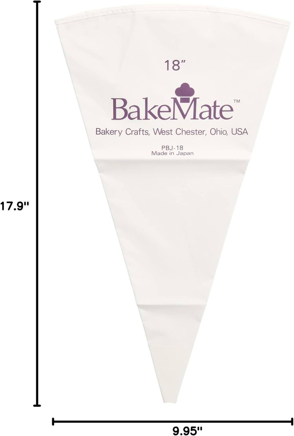 Reusable Pastry Bag, 16", Double-Coated Polyurethane Cake Piping Bag, Reinforced Bottom, Stitched Boarder, For Piping Frosting on Cakes, Cupcakes, and Cookies - 16"