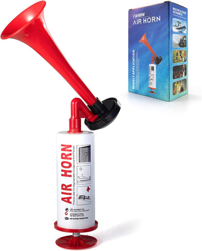 FARBIN Loud Air Horn Handheld Pump Air Horn Noisemakers for Kids Birthday Party, Football Match Sporting Events, Festival Celebrations, Fog Warning Horn Trump, 2pcs (Mini handheld horn 2pcs)