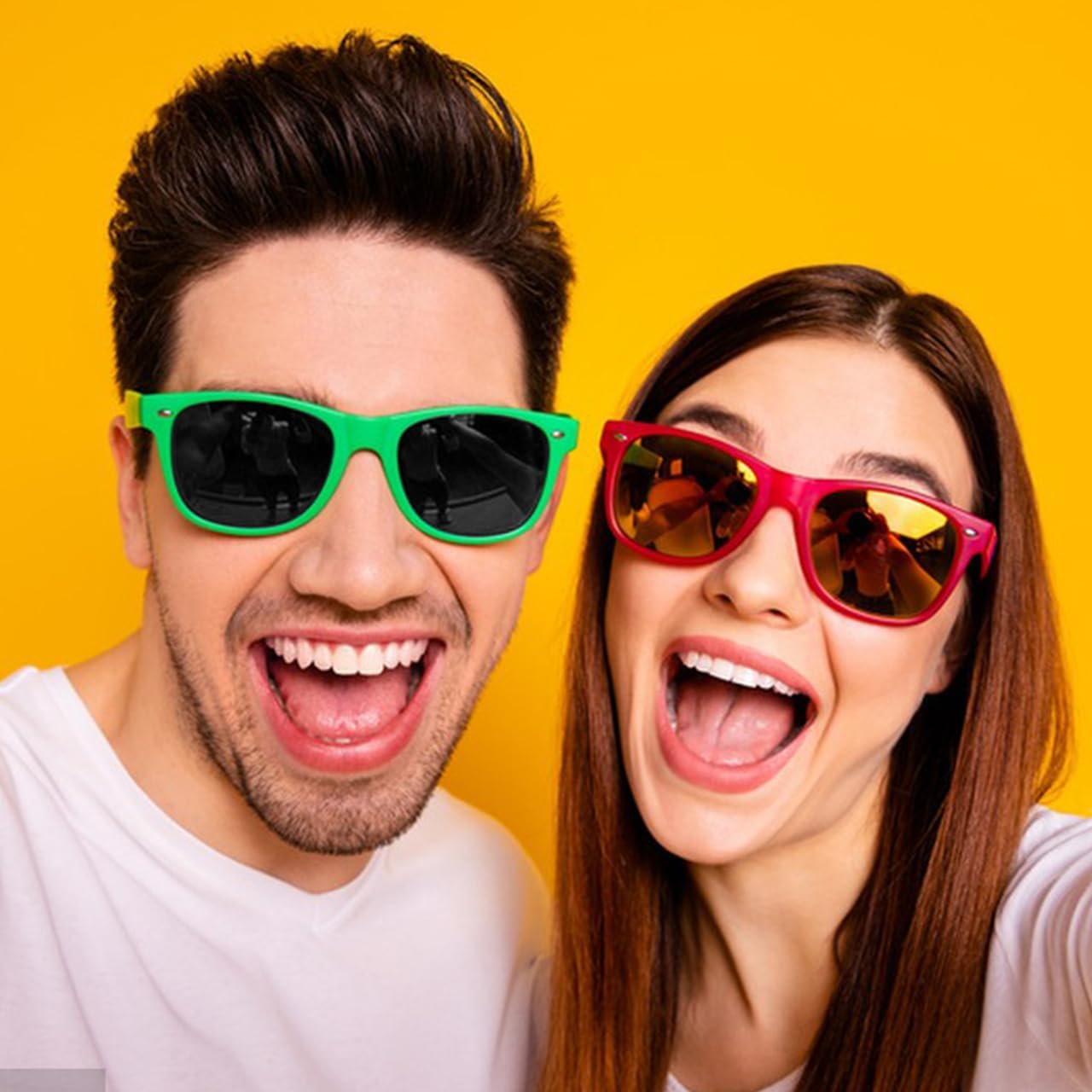 Party Sunglasses Bulk - Adult Retro Plastic Pack of 12 Vintage Sunglasses for Men Women - Party Favors
