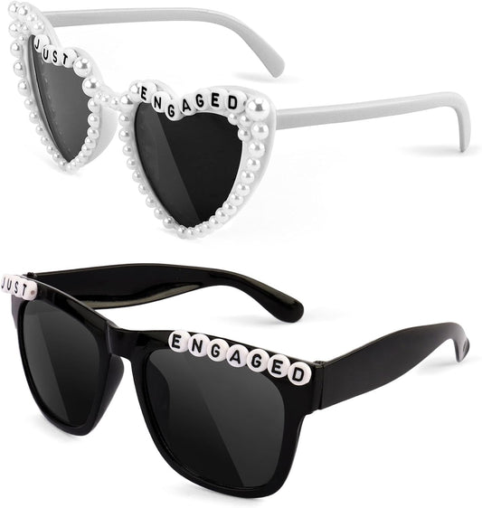 Engagement Party Decorations Just Engaged Sunglasses for Engagement Decor Just Engaged Party