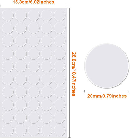 Zonon 1000 Pcs Double Sided Adhesive Dots Clear Glue Point Tape Stickers Balloon Glue Round Mini No Traces Adhesive Sticker Dot Sticker for Classroom Decor Craft DIY Office (0.24 Inch/ 6 mm)
