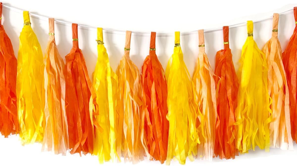 30pcs Paper Tassels Garland Banner Tissue Paper Tassel DIY Hanging Paper Decorations Party Tassel Garland Decor Baby Shower Nursery Wedding Festival Baby Shower Decoration(30, White)