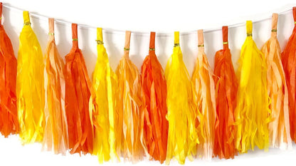 30pcs Paper Tassels Garland Banner Tissue Paper Tassel DIY Hanging Paper Decorations Party Tassel Garland Decor Baby Shower Nursery Wedding Festival Baby Shower Decoration(30, White)