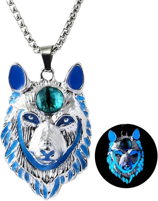 Spider Necklace for Men Women,Punk Luminous Animal Pendant,Spider Charm Pendant Necklace,Hip-hop Glow in the Dark Jewelry