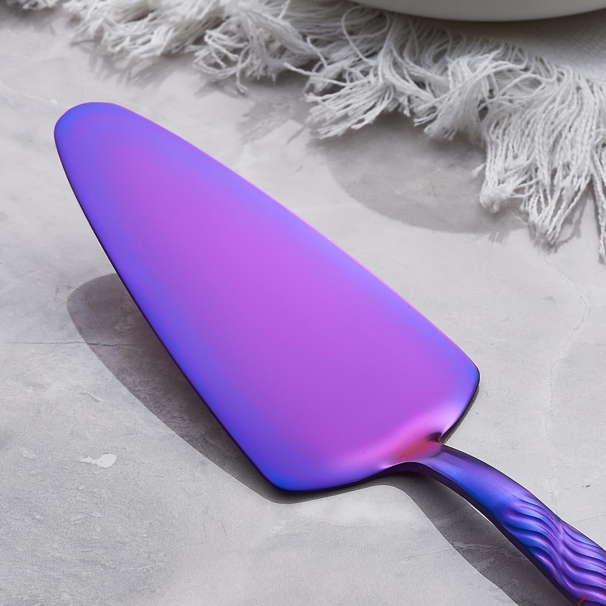 Rainbow Cake Cutting Set, Stainless Steel Cake Knife and Server, Cake Pie Cutter Set for Wedding, Birthday, Party