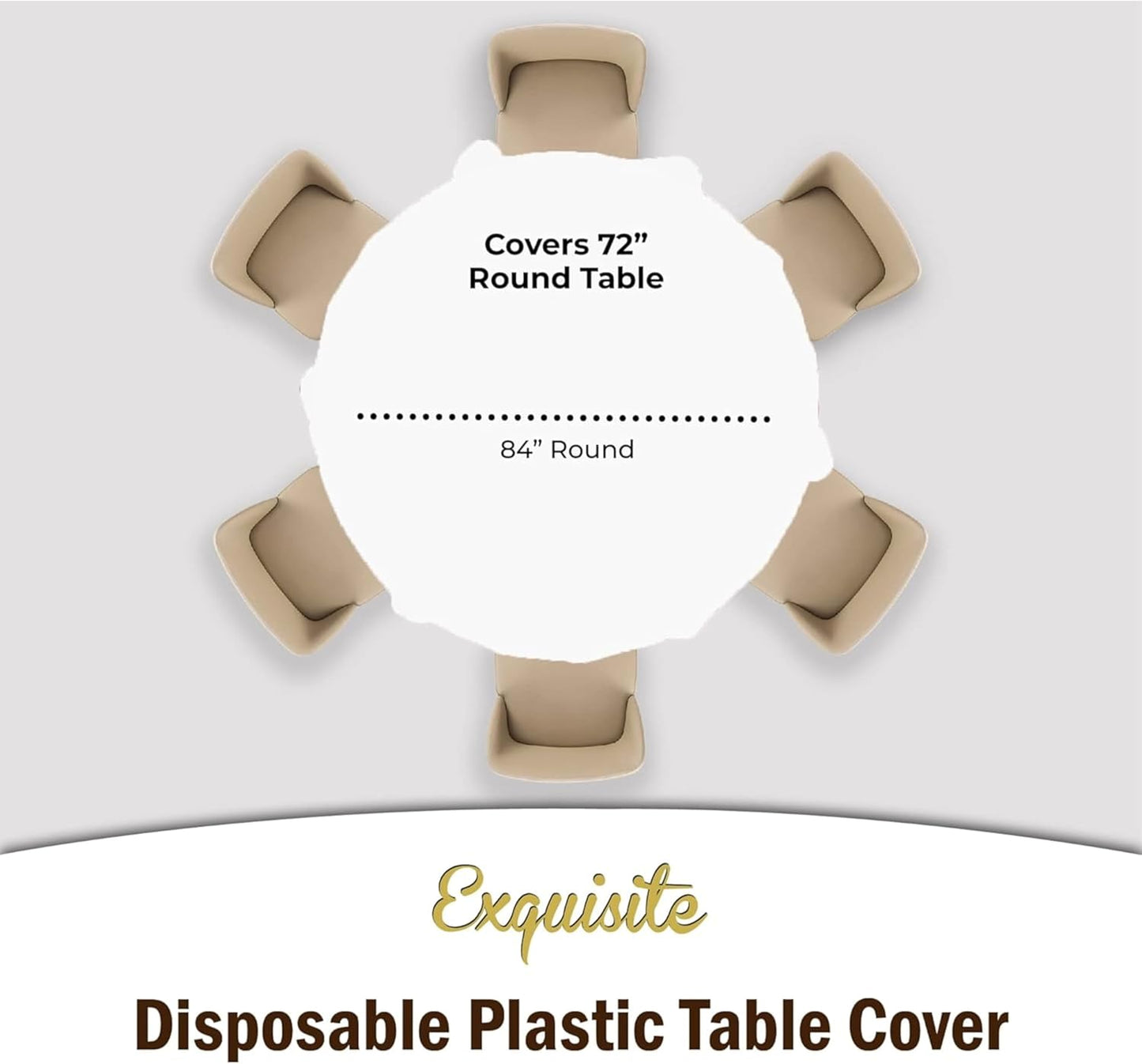 12-Pack Premium Plastic Tablecloth 54in. x 108in. Rectangle Table Cover - Dark Blue - Colors B