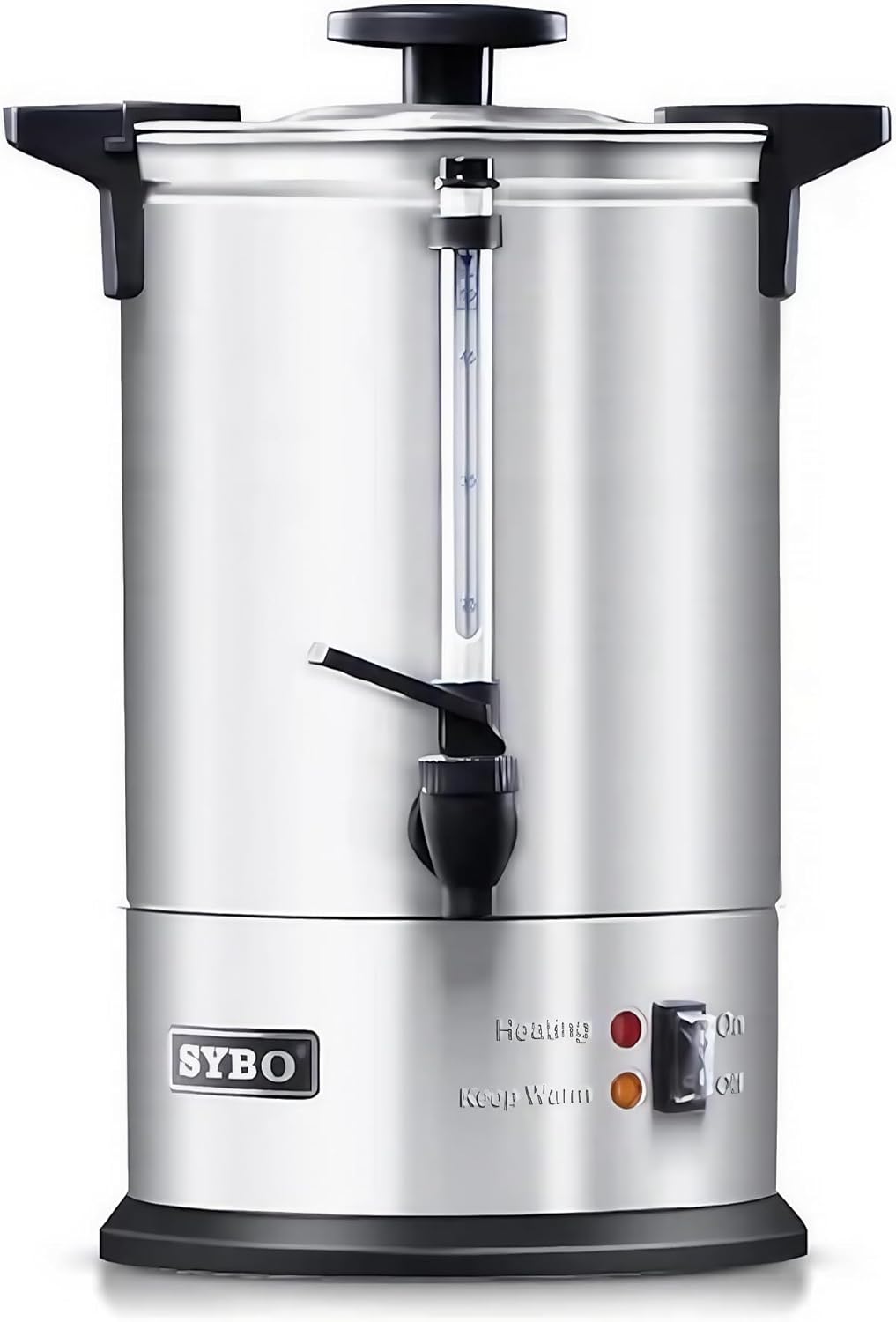 SYBO 6L Commercial Coffee Maker, Stainless Steel Coffee Urn With Cool-Touch Handles, Electric Coffee Pot Hot Beverage Dispenser, Quick-Brewing Coffee Urn, For Events,Party & Catering - 45 Cup