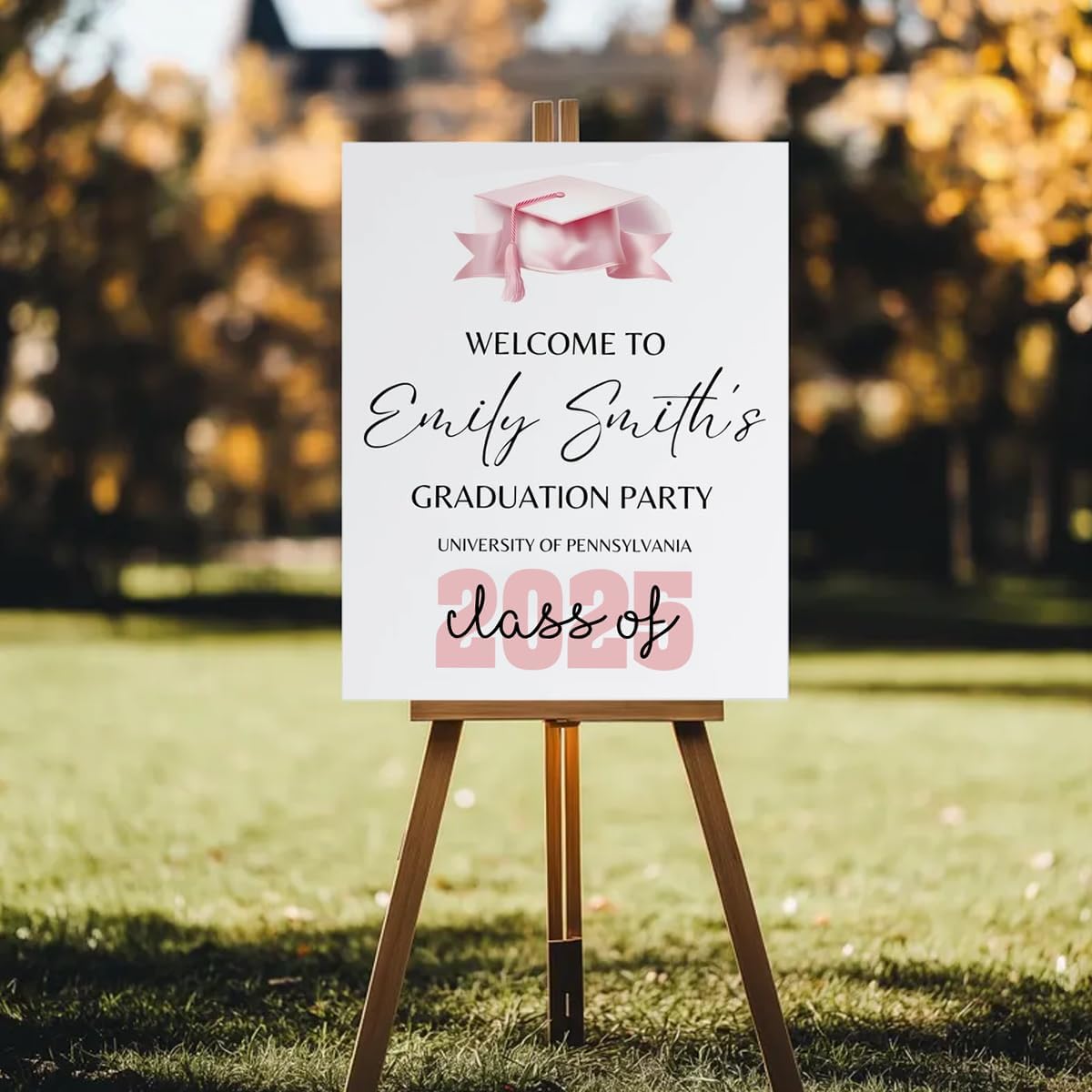 Graduation Party Welcome Sign, Photo Graduation Poster, Graduation Decorations, Grad Party Sign, Grad Welcome Sign, Graduation gift for best friend, Graduation gift for daughter, sister, brother - 1
