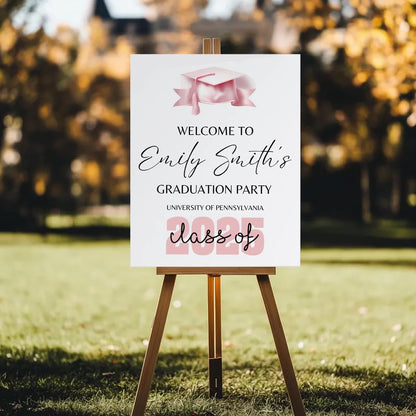 Graduation Party Welcome Sign, Photo Graduation Poster, Graduation Decorations, Grad Party Sign, Grad Welcome Sign, Graduation gift for best friend, Graduation gift for daughter, sister, brother - 1