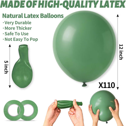 110pcs Black Balloon 12 inch, Black Latex Balloons for Birthday Party Baby Shower Wedding(with 2 Ribbons). - Colors A
