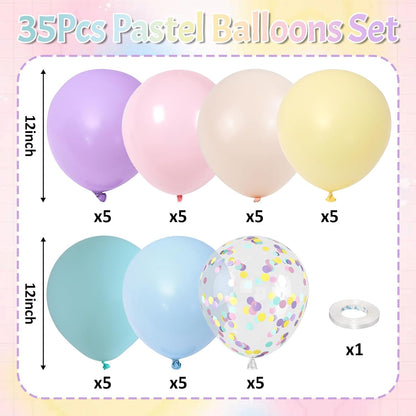 Blue Silver Balloons Set, 12 Inch Blue and Silver Balloons Dark Navy and Confetti Party Latex Balloon, Macaron Metallic Baby Blue Mixed Balloon for Birthday Graduation Baby Shower Wedding Retirement