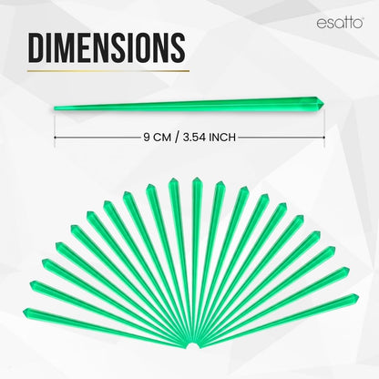 1000 Pcs Cocktail Picks Prism 7.62cm (3") - Sleek, Stylish Garnish for Cocktails, Perfect Plastic Toothpicks for Appetizers & Drinks, Versatile Fancy Skewers Food Pick for Charcuterie Parties