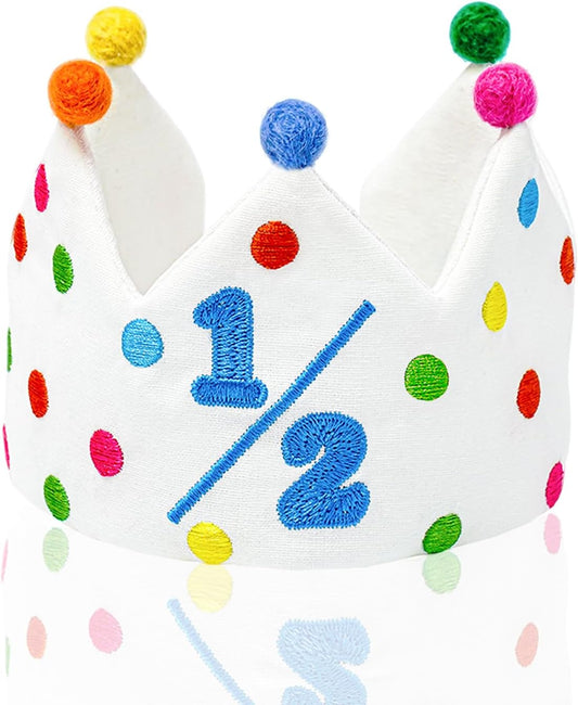 Personalized Hand Embroidered Birthday Hats Unique Happy Birthday Crowns Cute Party Hat for Boy Girl Fit All Ages